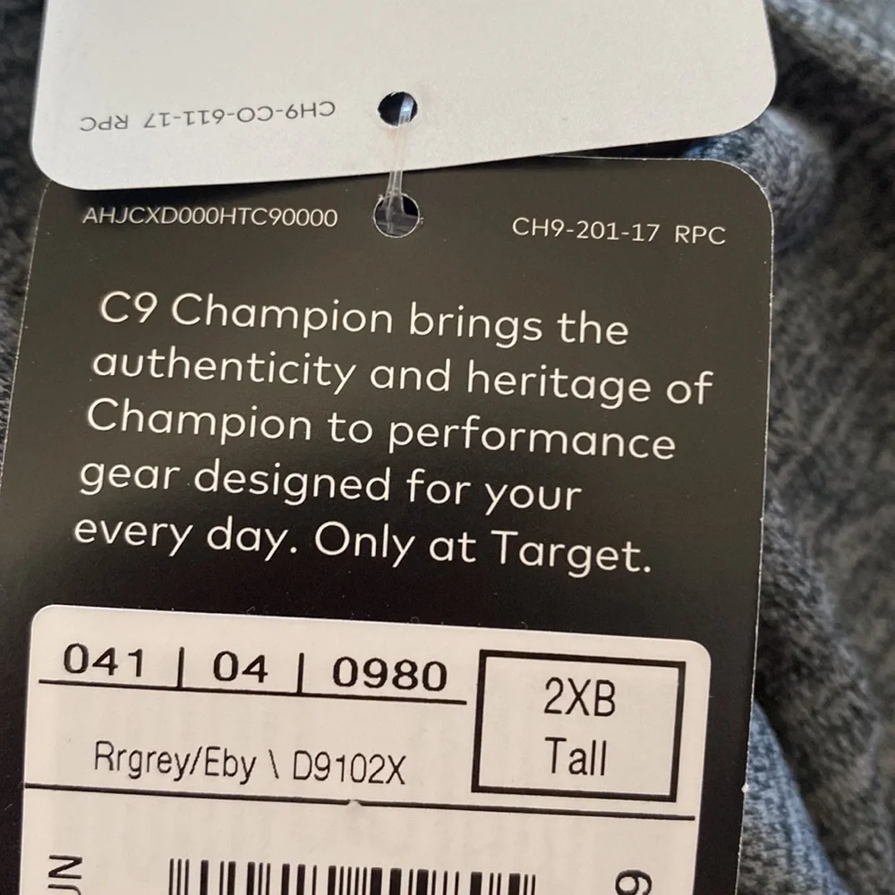 C9 by Champion Men’s big & tall Duo Dry Warm 1/4 zip shirt size 3XB Tall NEW - Picture 10 of 10